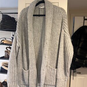 Zara Light Gray Women's Cardigan